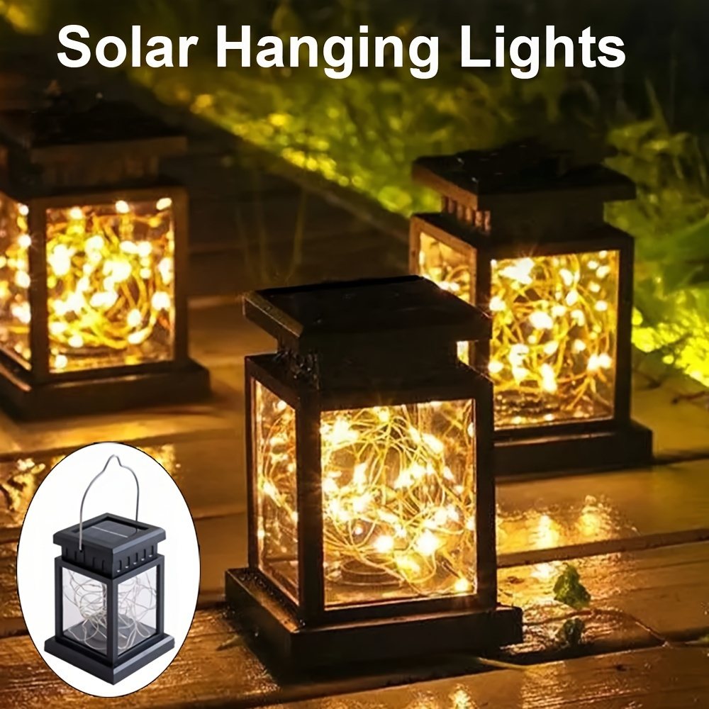 

Solar Lights Star Lights Copper Wire String Lights, Retro Lights Hanging Lights, Outdoor Courtyard Street Terrace Waterproof Landscape Lights Atmosphere Lights