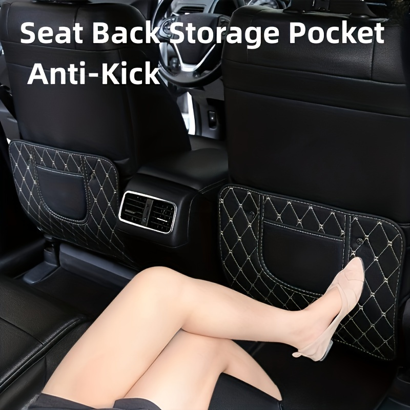 Autositz-Rückenprotektor PU-Leder-Auto-Anti-Kick-Matte für Baby