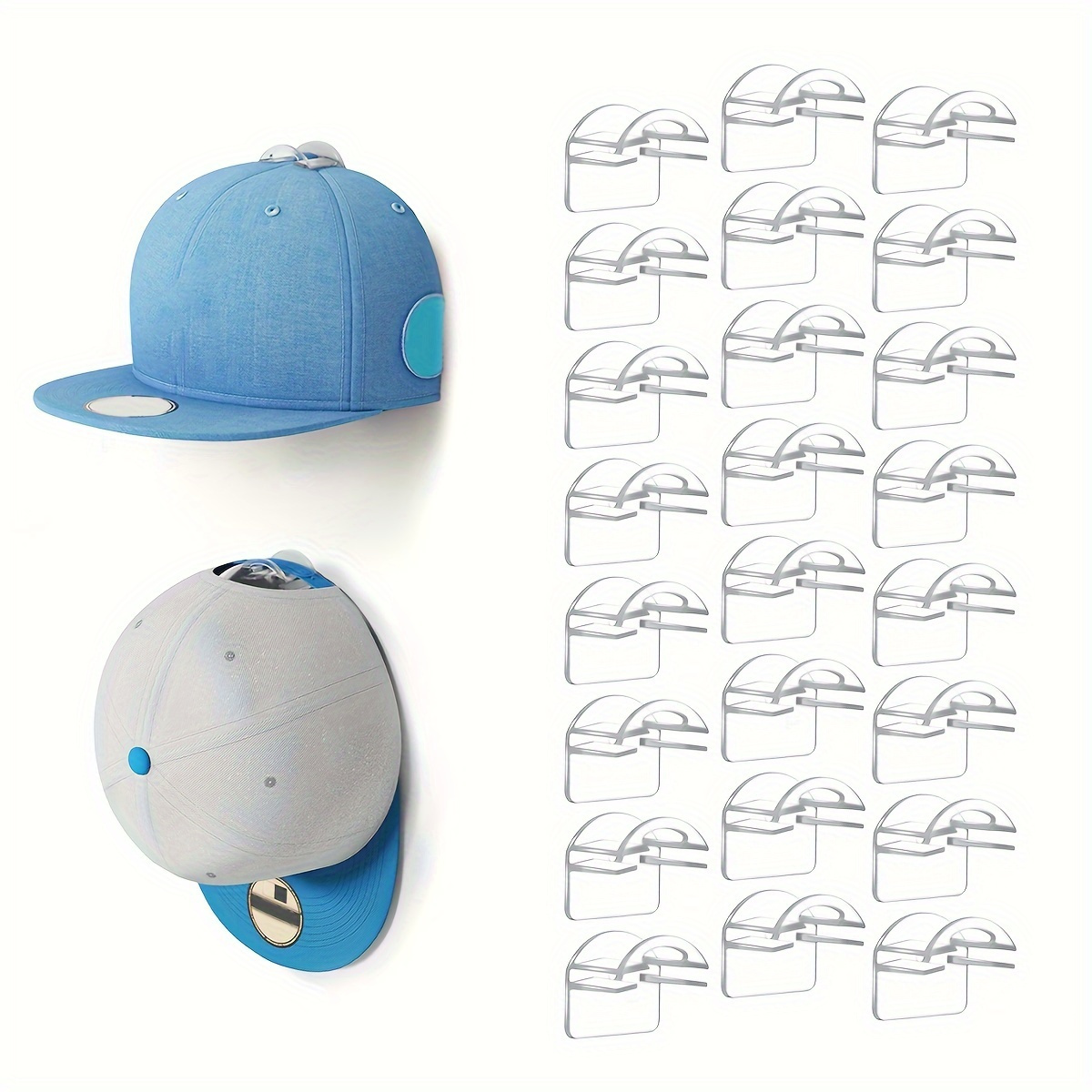 

Wall Mounted Hat Display: Indoor Adhesive Hook For Hats - Showcase Your Collection In Style