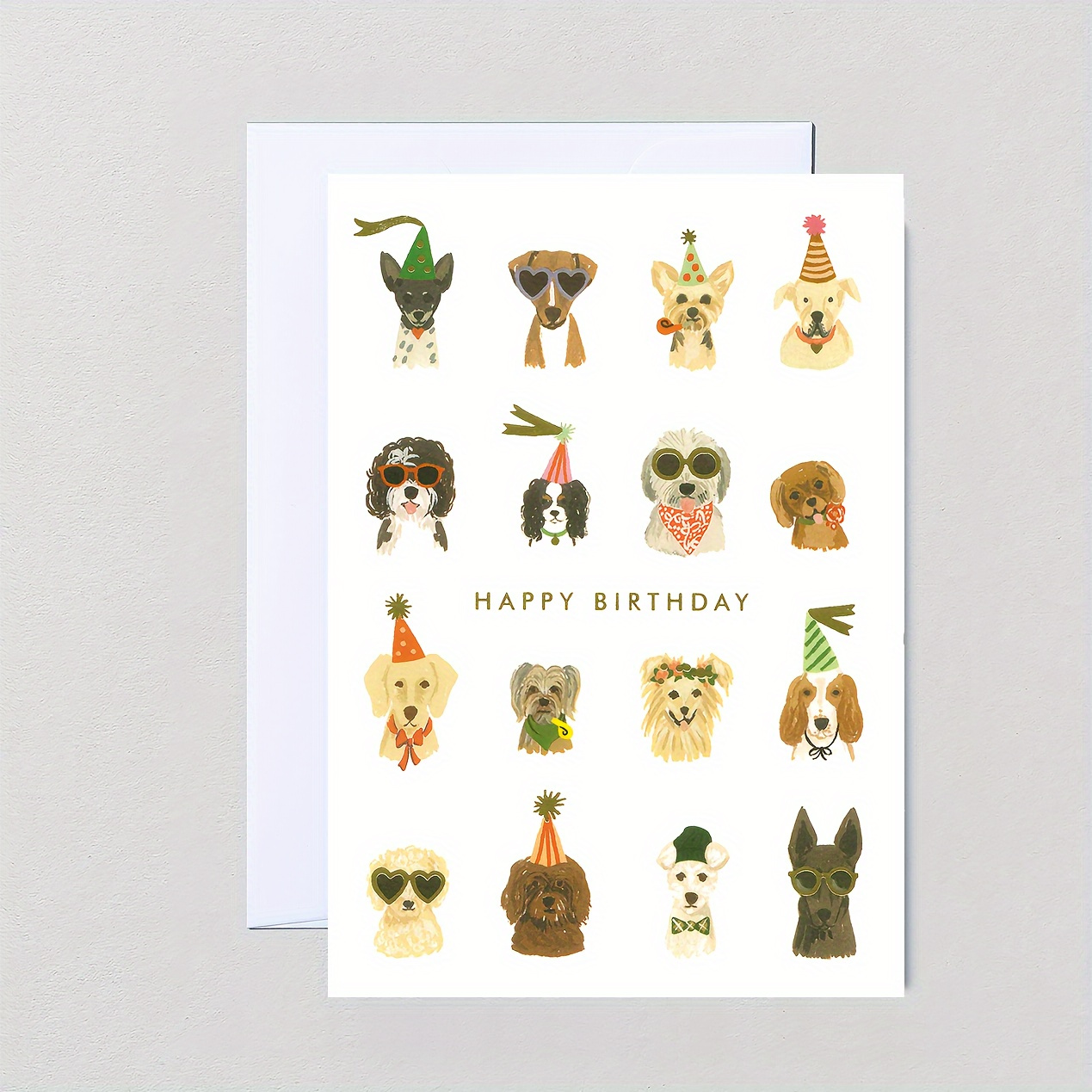 

1pc, With Envelope, Happy Birthday Greeting Cards, Birthday Wishes Greeting Cards, Love Relationship Greeting Cards Gifts, Funny Dogs Greeting Cards, Expressing Love Greeting Cards, Animal Card
