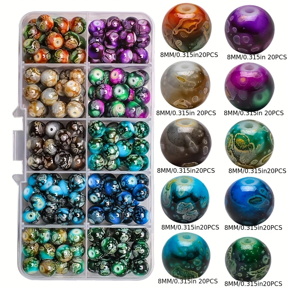 

For Jewelry Making - 200pcs Kit, 10 Assorted, Diy For Necklaces, & Bracelets, No Required