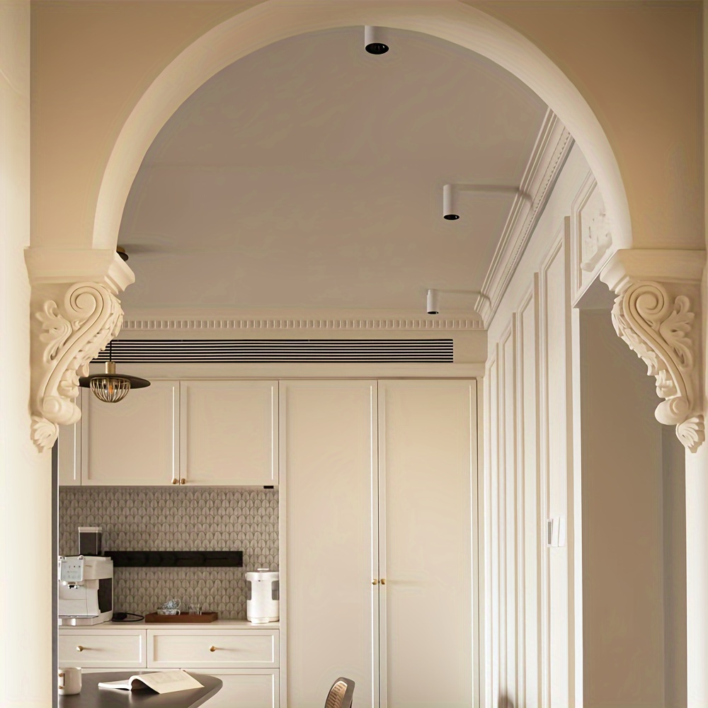 

Elegant European-style Pu Foam Corbels - Lightweight, Paintable Imitation Beams For & Door , Roman Design Decor