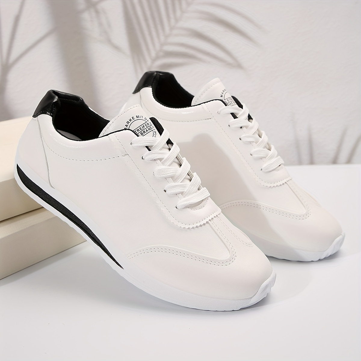 

Women's Contrast Color Sneakers, Casual Lace Up Outdoor Shoes, Comfortable Low Top Sport Shoes