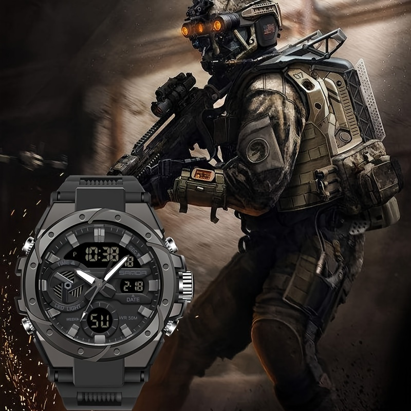 Men Tactical Military Watches For Boys Man Fashion Sport Watch Luxury Mens Wrist watch Male Quartz Analog Wristwatches Waterproof, Ideal choice for Gifts