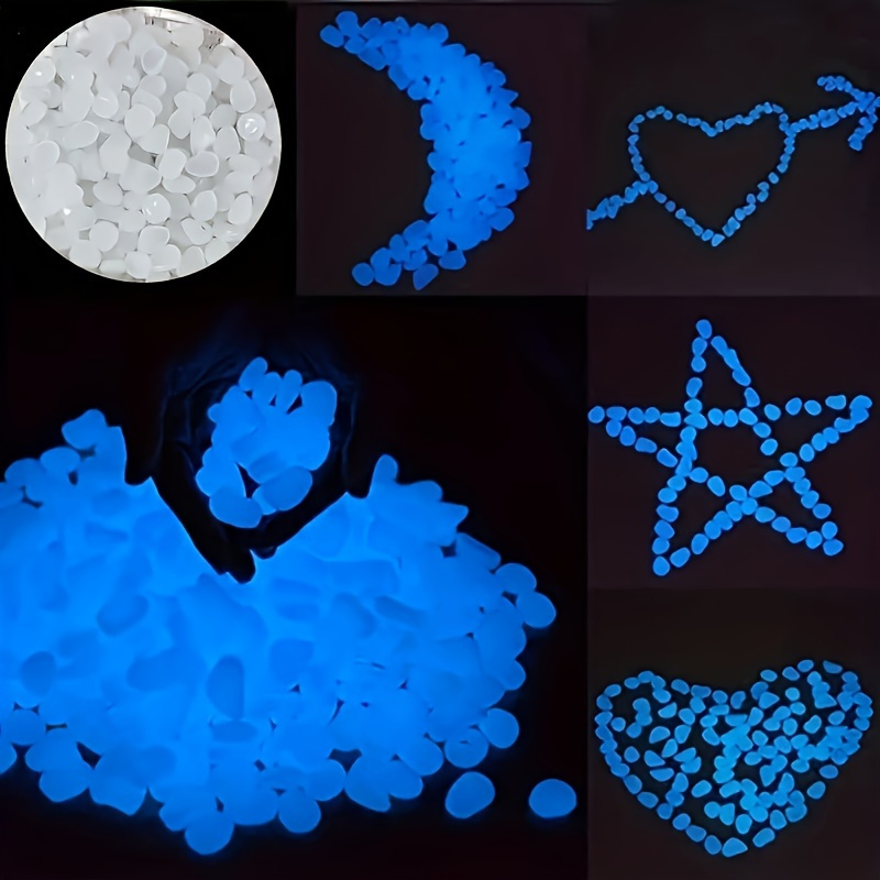 

Resin Glow In Dark Pebbles - 100pcs Luminous Stones For Outdoor Garden Decor, Planter Accent, Patio Embellishment, Plant Pebble Fillers, Indoor Vase Display, Aquarium Enhancer, Walkway Highlight