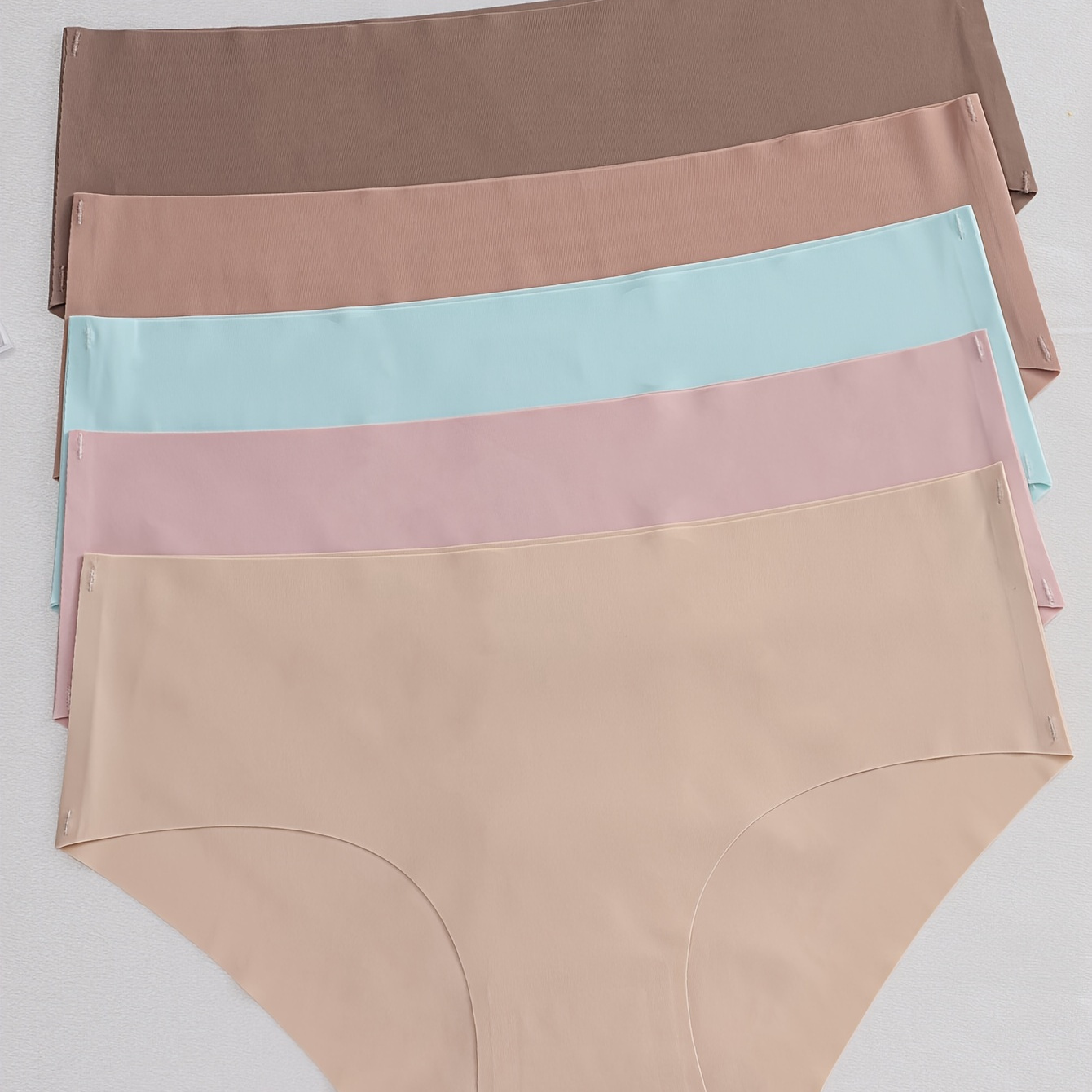 

Slips solides sans couture 5 pièces, culottes intimes simples, confortables, respirantes et extensibles, Lingerie et sous-vêtements pour femmes