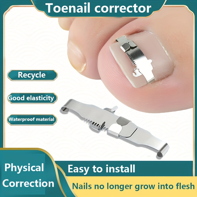 

6pcs/1set Toenail Corrector, Ingrown Toenail Tools Set, Ingrown Toenail Correction Patch Stickers, Pedicure Tool Nail Foot Care Tools