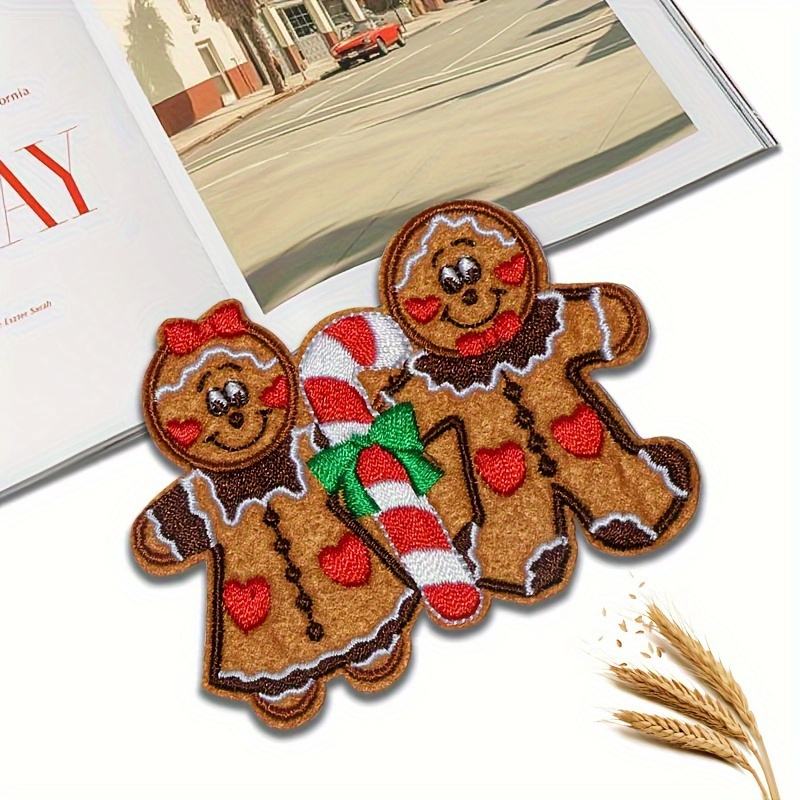 

1pc Christmas Gingerbread Couple, Cookies With Crutch Candy