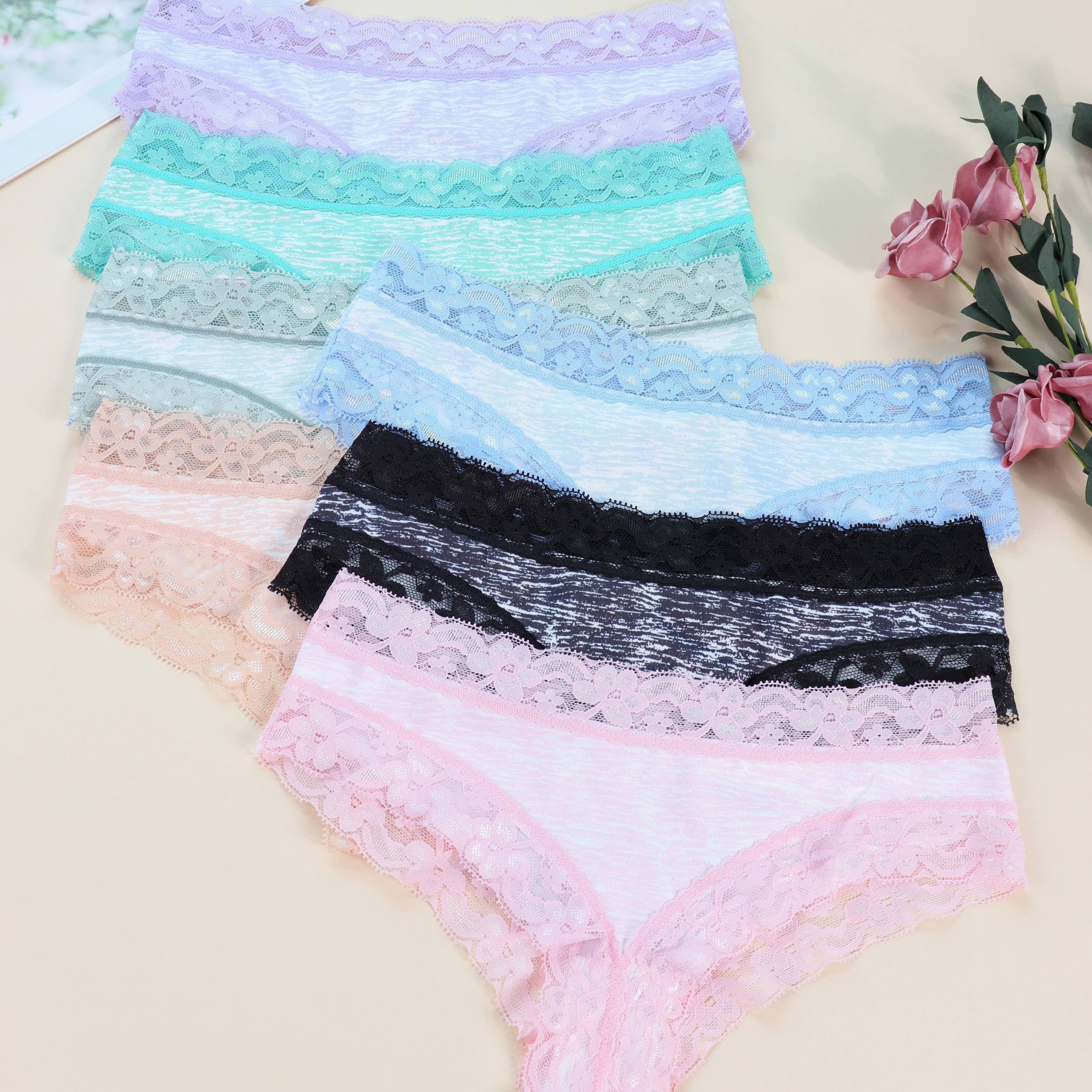 

7pcs Panties Set, 's 's Day Imitates Lingeries, 7 Hipsters Underwear, Assorted