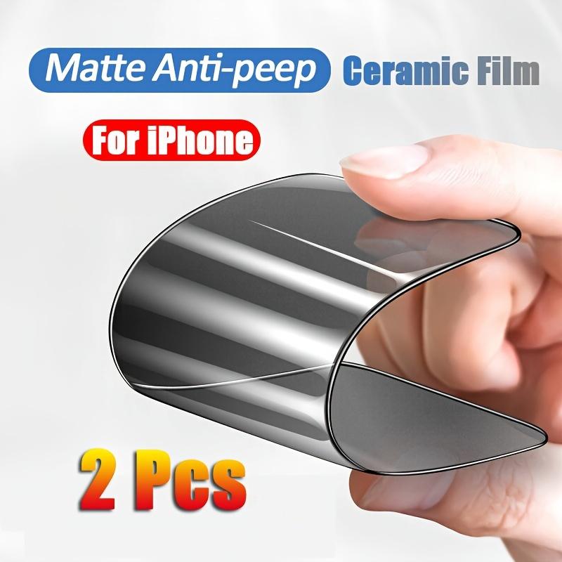 Película de cerámica con pegamento completo de pantalla completa 9D para  iPhone 14/13/13 Pro
