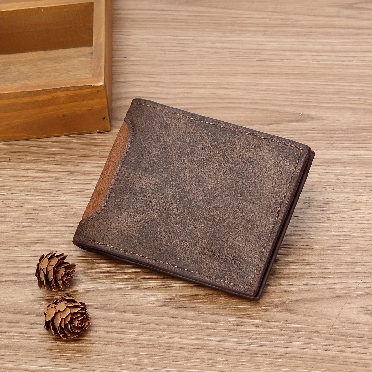 

Sleek Leather Wallet - Minimalist, Design With Multiple Card Slots & Cash Compartment - Business, Travel, And Gifts