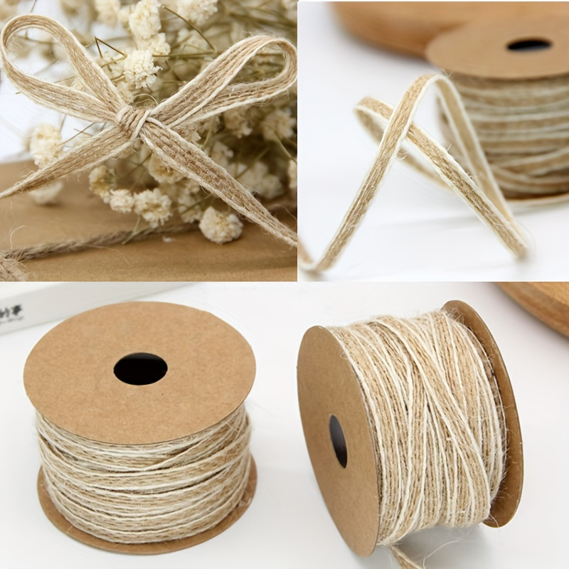 4 Rolls Christmas Twine String for Crafts Cotton String, Natural Jute Twine  String Jute Rope, Green Red and White Twine Craft Twine Rope Wrapping