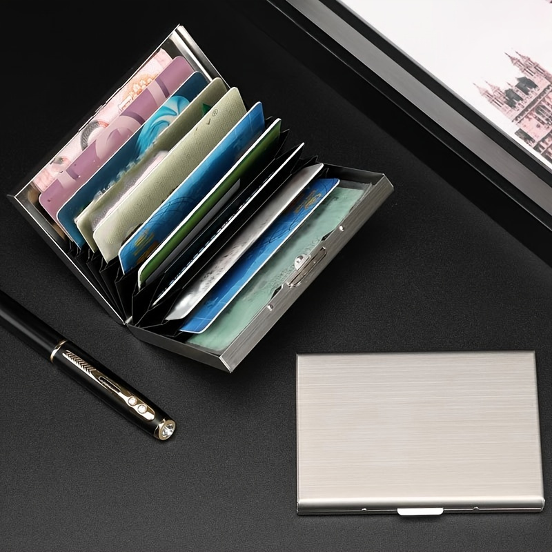 

1pc Men's Aluminum Alloy Card Holder, Credit Card Holder, Pocket Money Card Bag