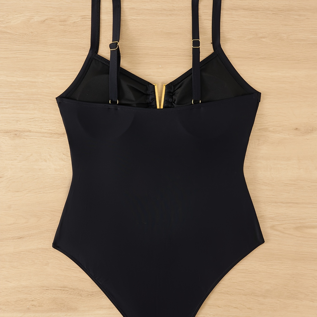 

Solid Color Sexy One-piece Swimsuit, V-notch High Cut Bathing Suits, Women's Swimwear & Clothing