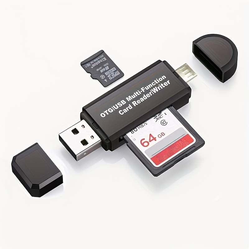 Carte Micro TF SD classe 10 SanDisk 64 G + Lecteur USB 2.0 - originale,  carte mémoire pour Smartphone Tablette Caméra Surveillance