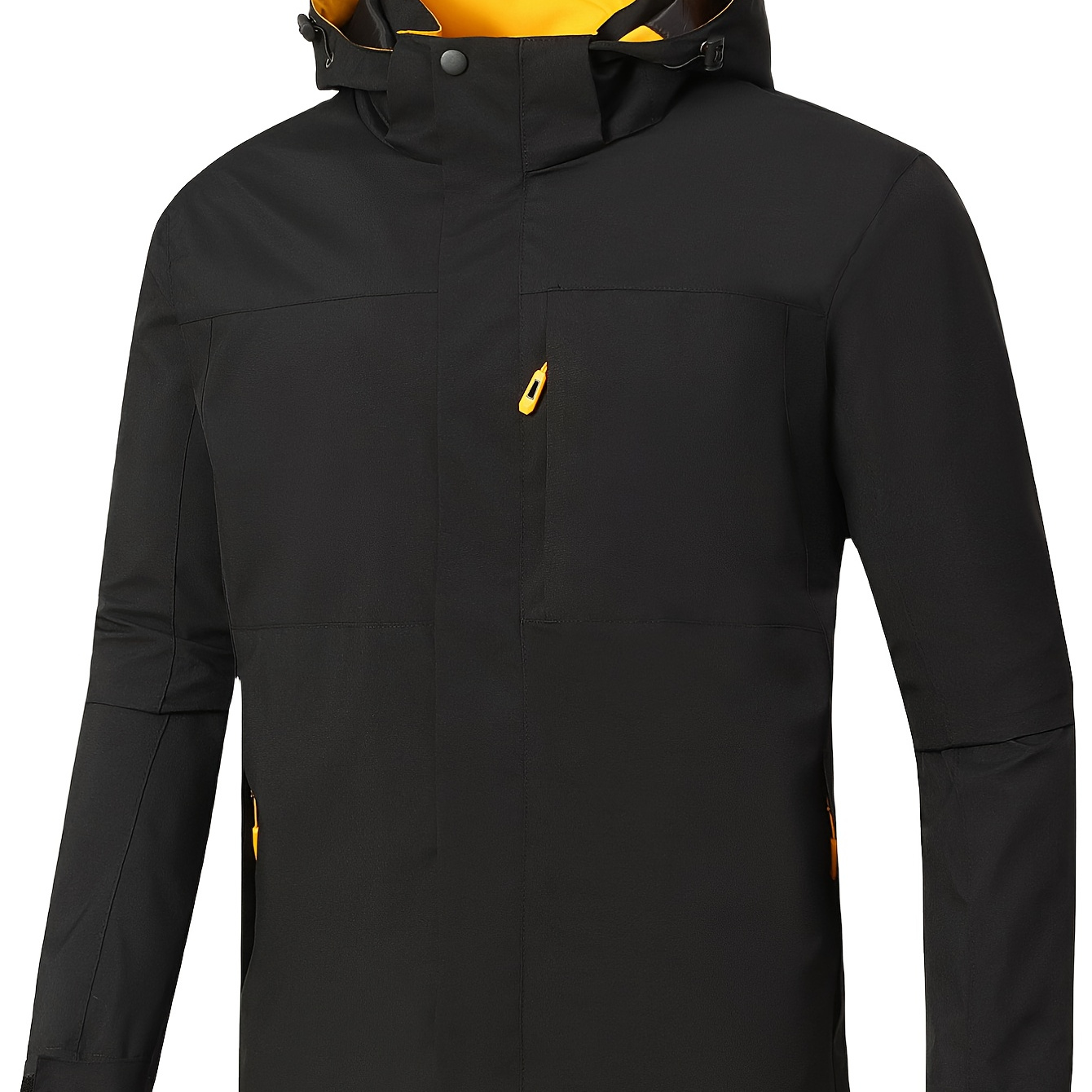 

Men's Lightweight Waterproof Rain Jacket, Hooded Shell Outdoor Raincoat Hiking Windbreaker Jacket Coat