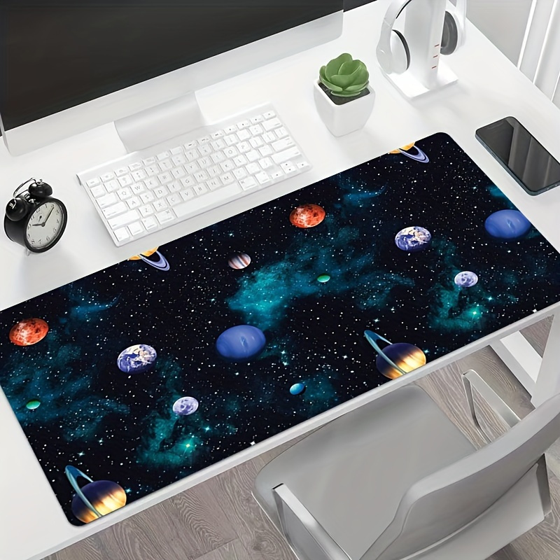 

Starry Sky Interstellar Space Pattern Mouse Pad Oversized Lock Edge Non-slip E-sports Game Desktop Pad Computer Keyboard Mouse Pad Office Study Desk Pad