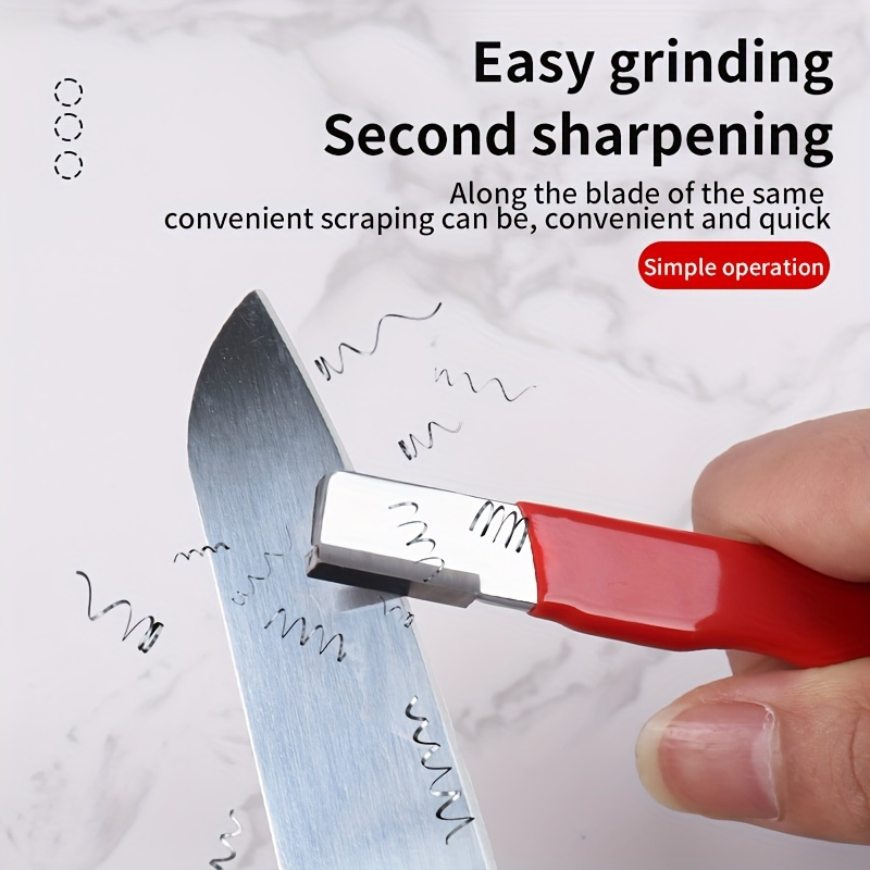 

swift Sharp" 1pc Portable Knife Sharpener - Alloy, Manual Sharpening Tool For Kitchen Knives & Scissors, Quick Edge Restoration