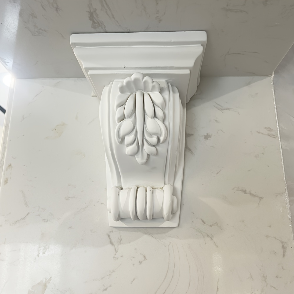 

French-style Polyurethane Decorative Beam Support - Faux Plaster Door Arch Entry Foam Column Cap - Artistic Interior Design Molding Craft - Polyester Construction Material - Single Piece