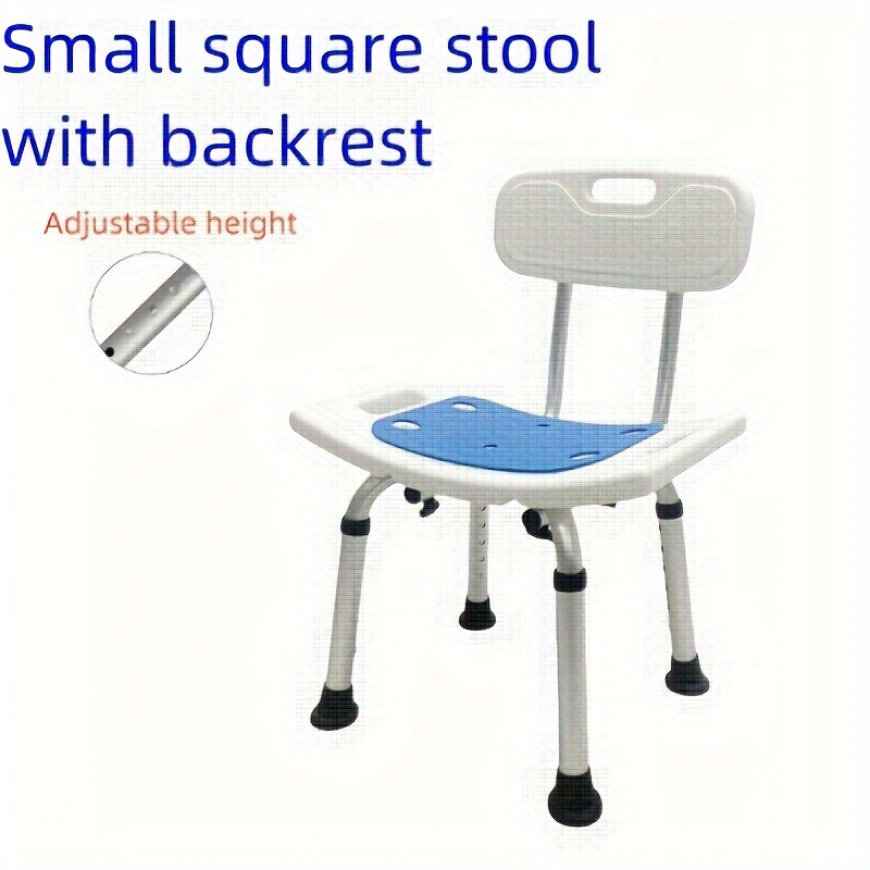 

Non-slip Bath Chair For Elderly, Pregnant Women & - Aluminum, No-drill Installation, Anti-fall Shower Stool For Bathroom