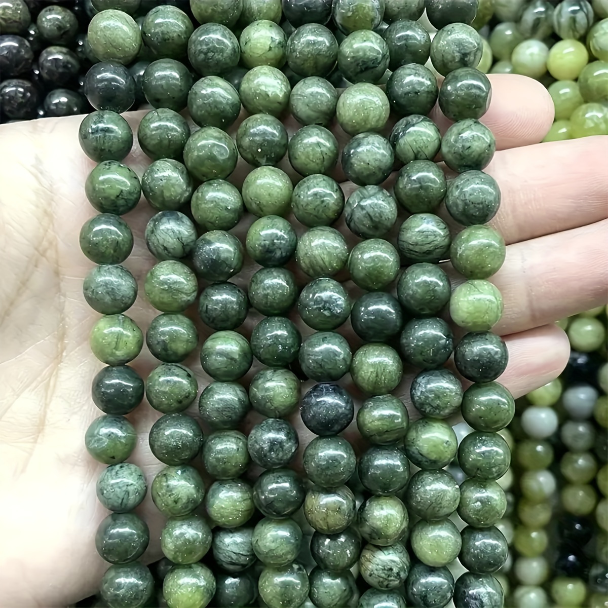 

4/6/8/10mm Stone , , Gemstones, For Making Bracelet, Necklaces, Jewelry, Beaded Jewelry Accessories