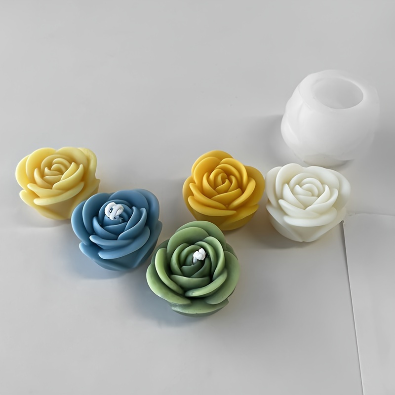 

Valentine's Day, Flower Aroma Candle Silicone Mold, Diy Drip Decoration Eid Al-adha Mubarak