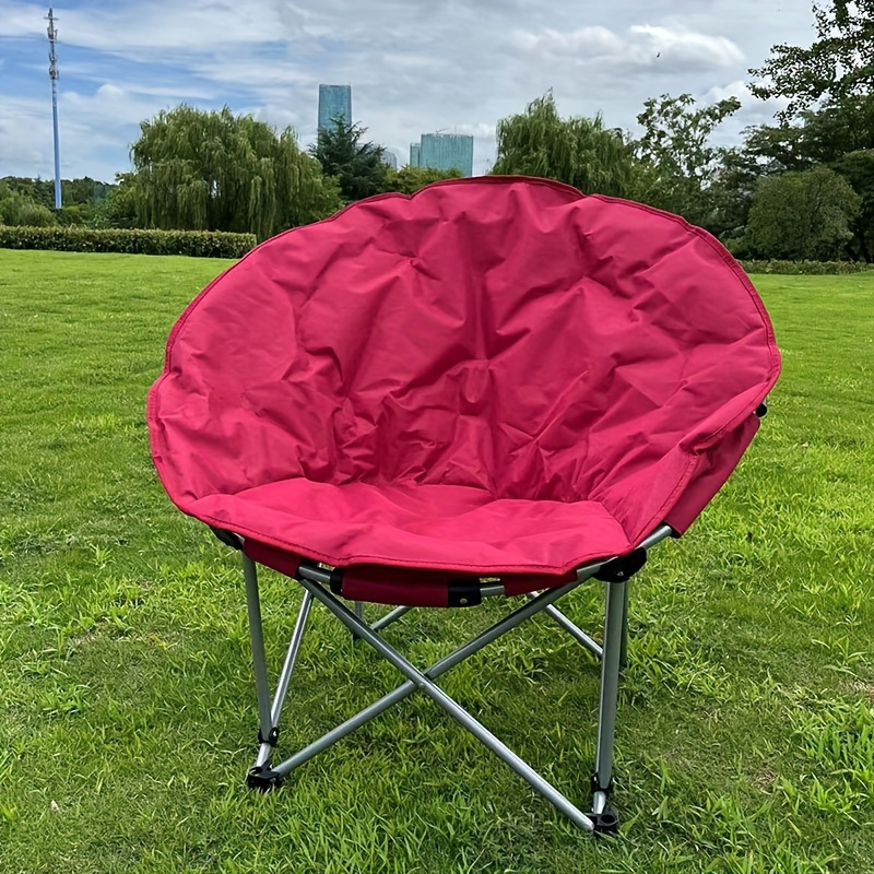 Small Camping Chair, Strong Bearing Capacity Waterproof Oxford Cloth  Cushion Rustproof Fishing Chair for Sandbeach for Fishing