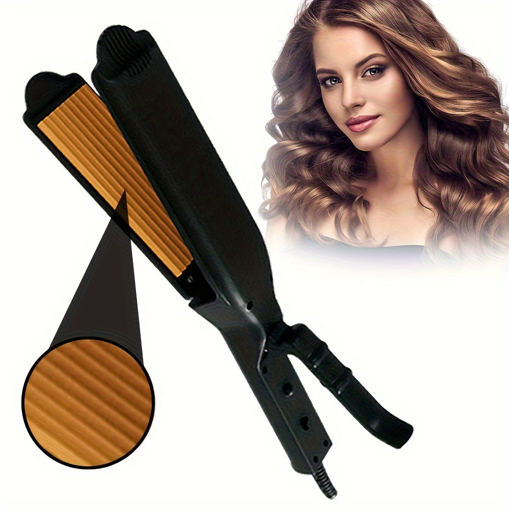 

Professional Hair Crimper Wave Corn Iron, Adjustable Temperature Crimper, Root Volumizing Crimping Iron For Thin Hair