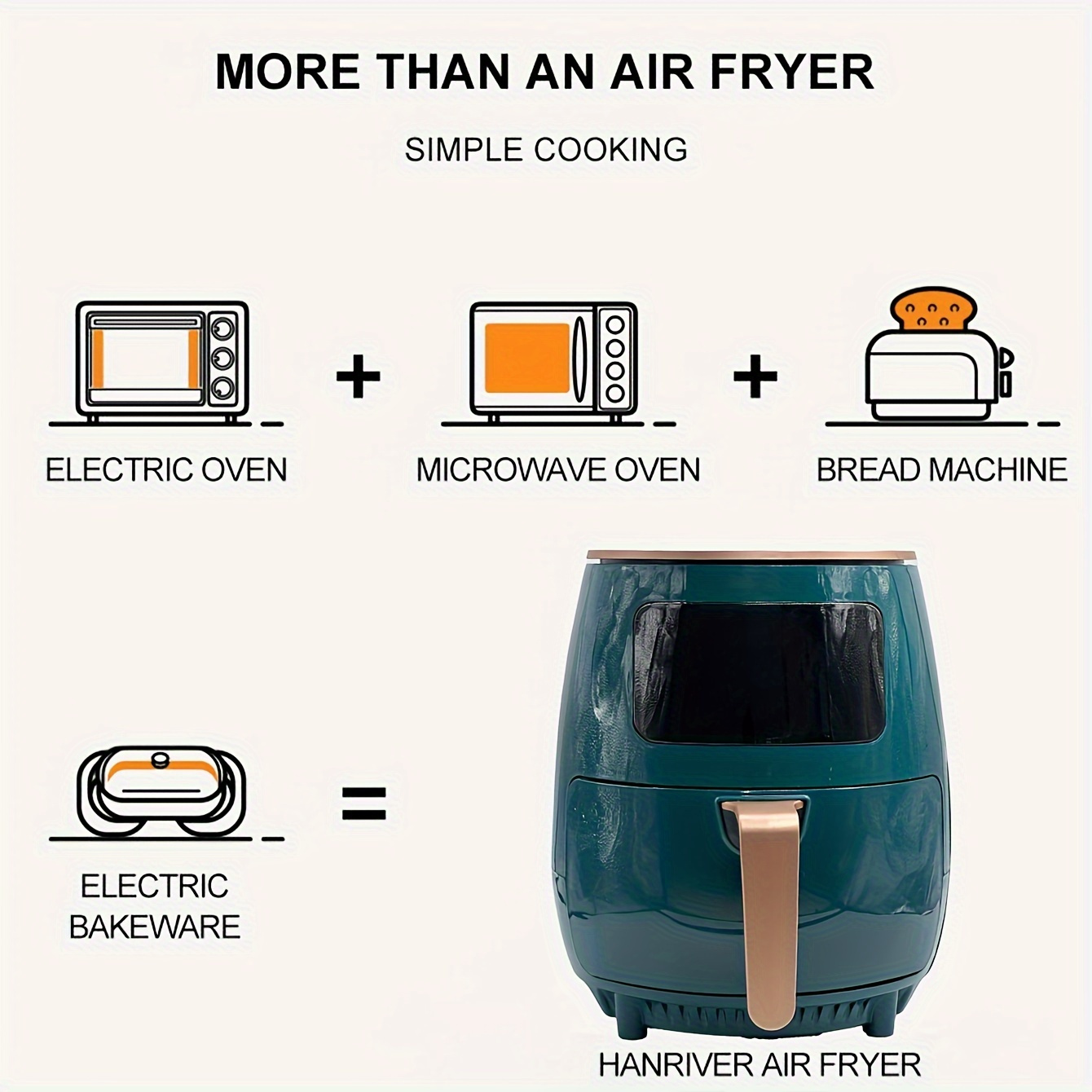 Retrok 7Pcs Air Fryer Accessories Set with 7 Non-stick Air Fryer