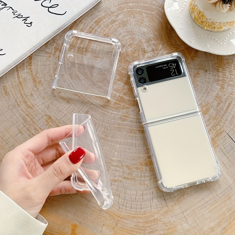 

Folding Mobile Phone Case Transparent Soft Shell For Samsung Zflip