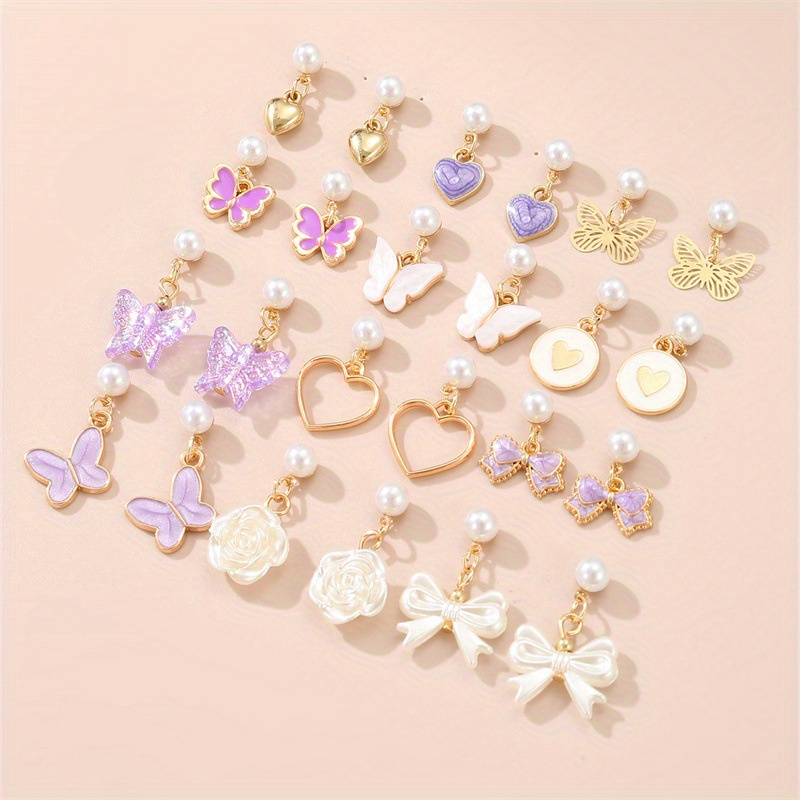 

12pairs Sweet Oil Combination Set, , , Dressing Jewelry Accessories