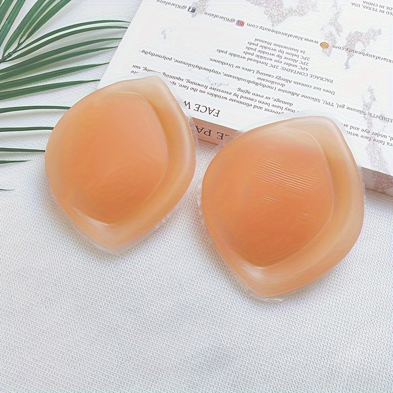 

1 Pair Silicone Bra Insert Pads, Reusable Soft Chest Enhancer Pads, Women's Lingerie &underwear Accessories