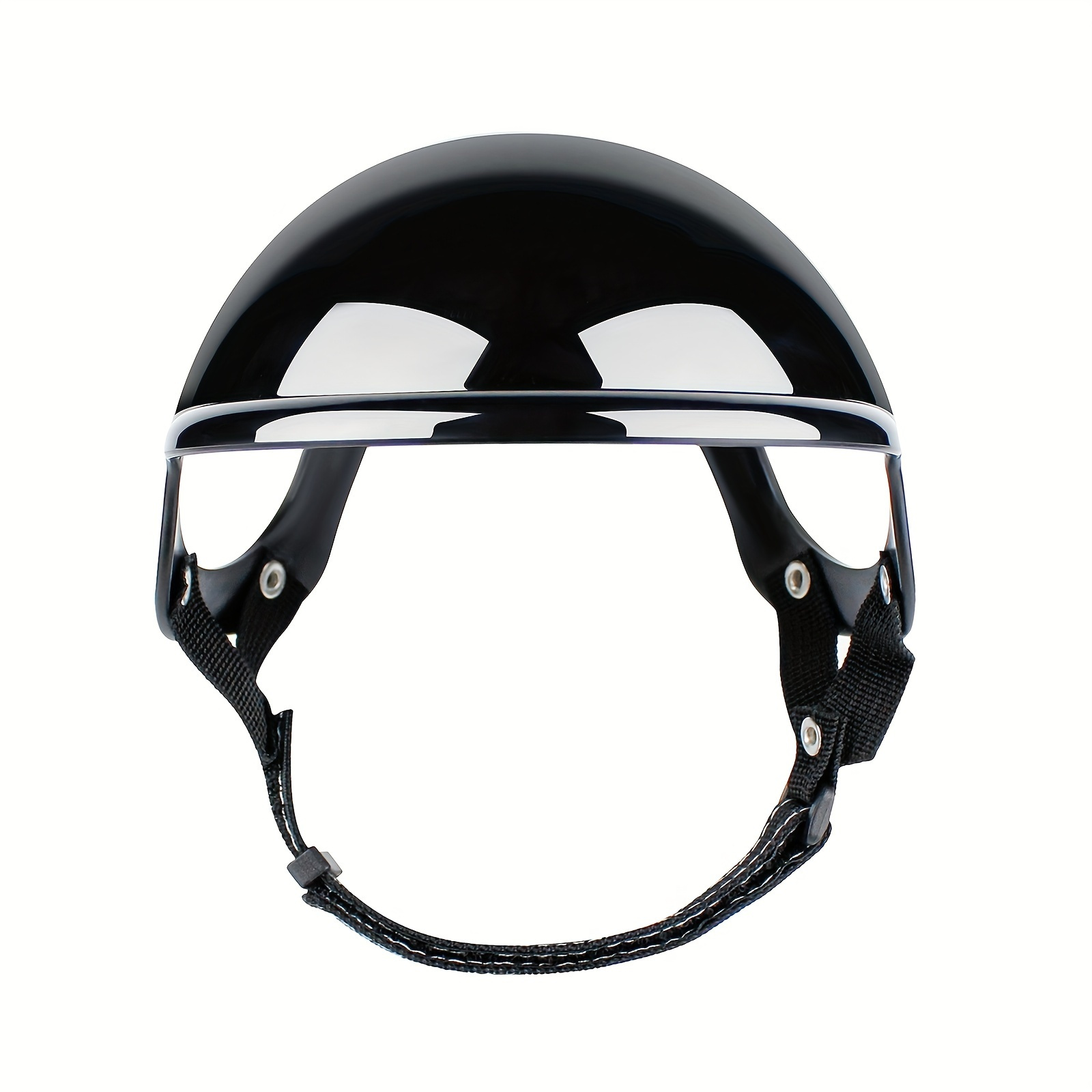 

Stylish Pet Helmet For - Motorcycle Safety Gear, Adjustable Strap, Protection, Fits Small To Large Breeds