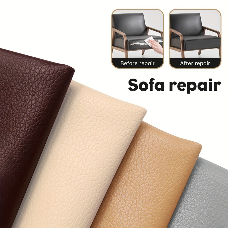 

1pc Large-sized Artificial Leather Patch With 39.37 * 54.33 Inches Self-adhesive Artificial Leather Sofa Seat Refurbishment, Car Seat, Motorcycle Seat Cushion Repair, Furniture Headboard Soft Pack