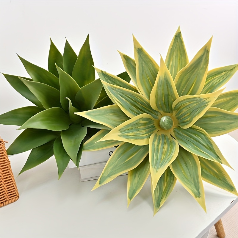 

1pc Artificial Agave Succulent Plant, Natural Artificial Green Plant High Artificial Agave Succulent With Realistic Stems, Artificial Plant For Indoor And Outdoor Decoration