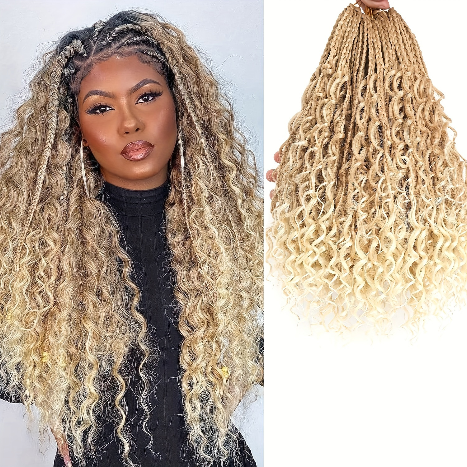 16 Strands Crochet Hair Twist Crochet Braids End - Temu Canada