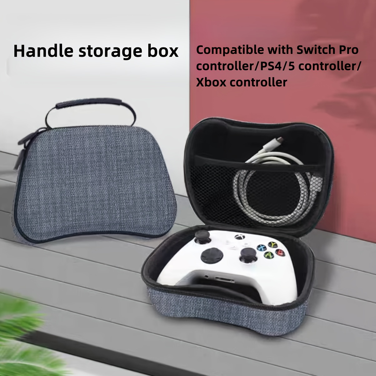 

Premium Controller Storage Case For Switch Pro, Ps4/5 & - Dual Zipper, Smooth Glide, Strong Alloy Pulls, Snug Fit With Velvet Interior & Secure Grid Compartments