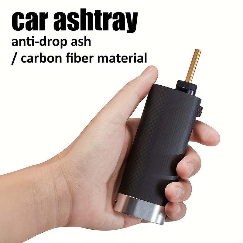 Mini Car Ashtray Wood Non dropping Ashtray Portable Car - Temu