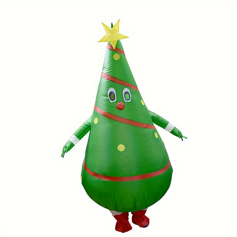 

Cute Anime Christmas Tree Inflatable Costume - Polyester Battery/usb Option, ≤36v - No-wash Cosplay Prop For Adults