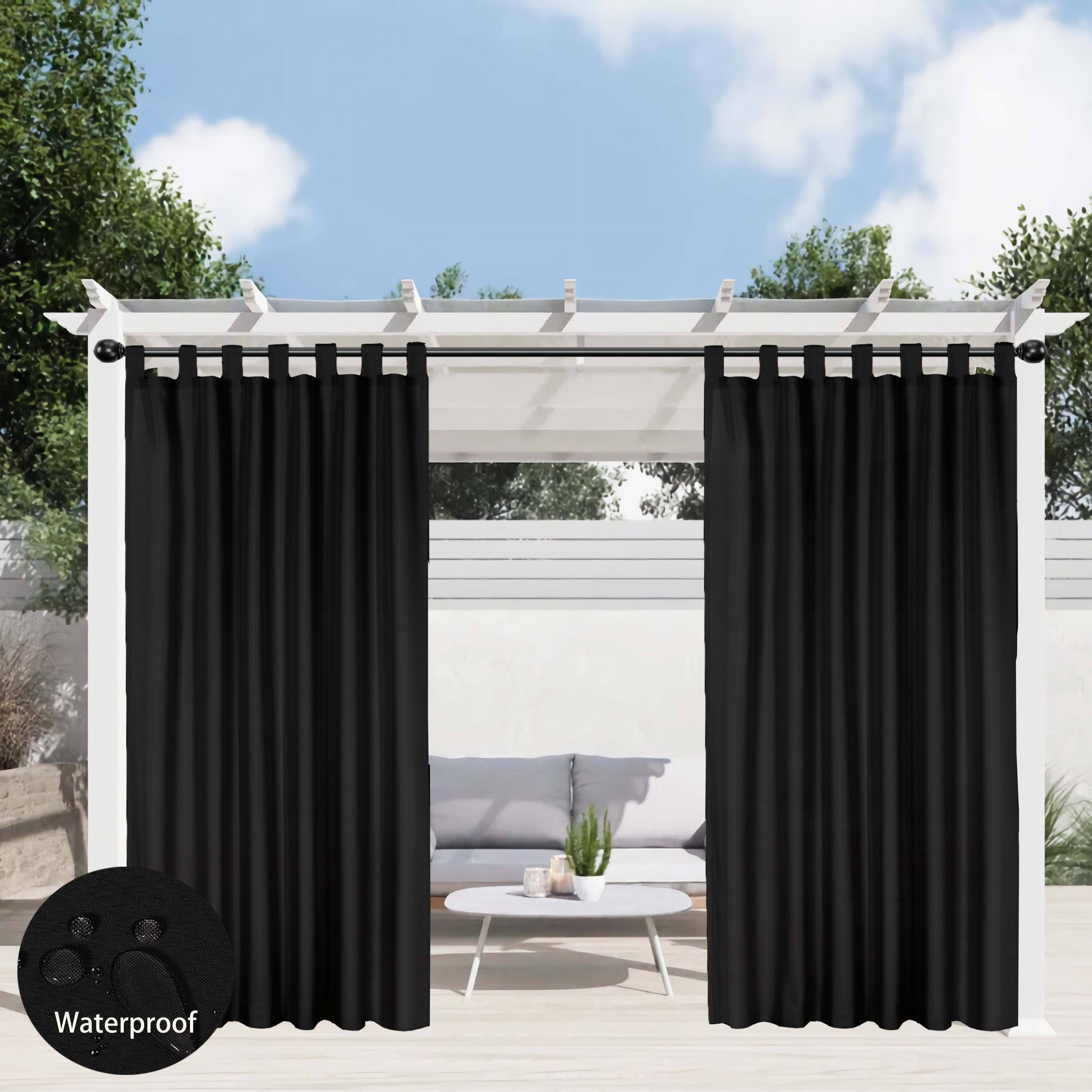 

Luxurious Waterproof Outdoor Curtain - Light-filtering, Weatherproof With Tab Top Design For Porch, Pergola, Gazebo & Deck Decor Outdoor Curtains Outdoor Curtains For Patio Waterproof