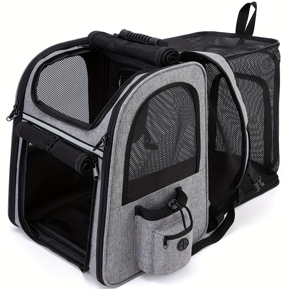 

Portable Breathable Cat Backpack, Foldable And Expandable Dog Carrier, High-capacity Pet Bag