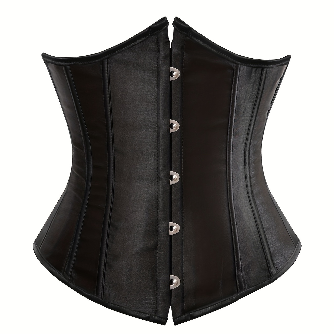 Women's Zipper Waist Trainer Corset, Tight Lace Up Bustier With