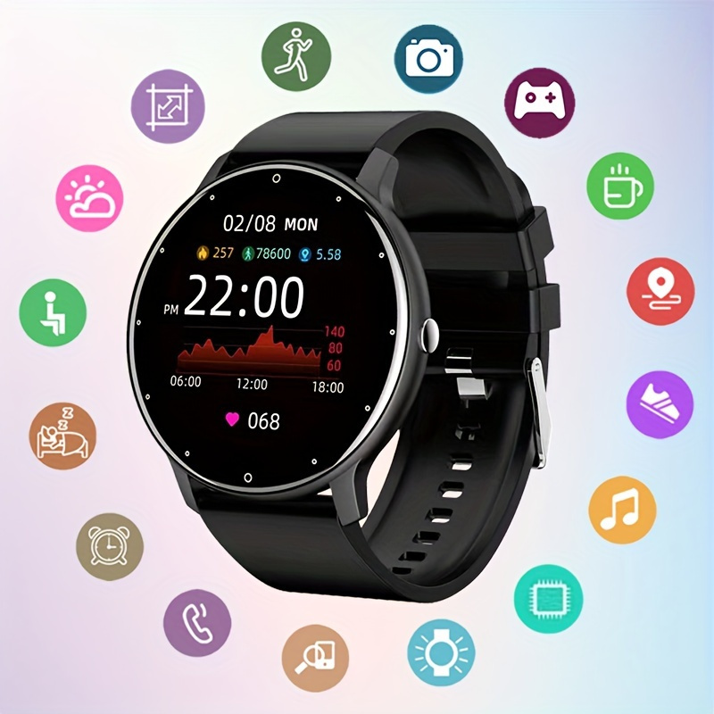 

Smart Watch Gift For Men Women, 1.28" Full Touch Screen Smartwatch With Text And Call For Android , Gps Fitness Watches With Sports Modes, Pedometer, Distance, Calories