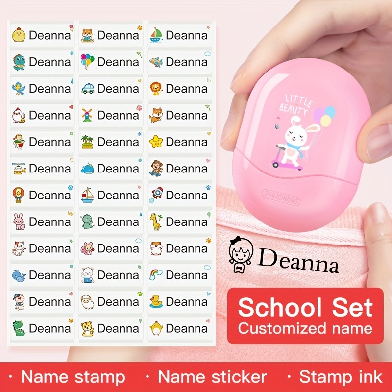 Amosfun 40 piezas de sellos infantiles de juguete para profesores, sellos  de manualidades para niños, sellos de dinosaurio autoentintados, sellos de