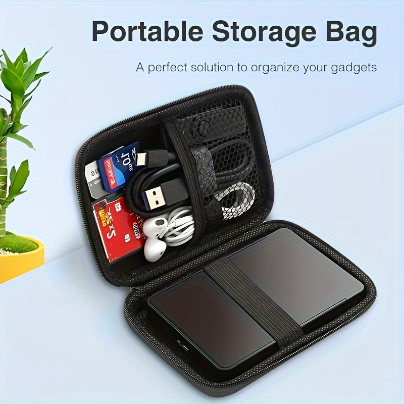 

1pc Multifunction Storage Bag, Suitable For Usb Flash Drive/data Cable/earphones