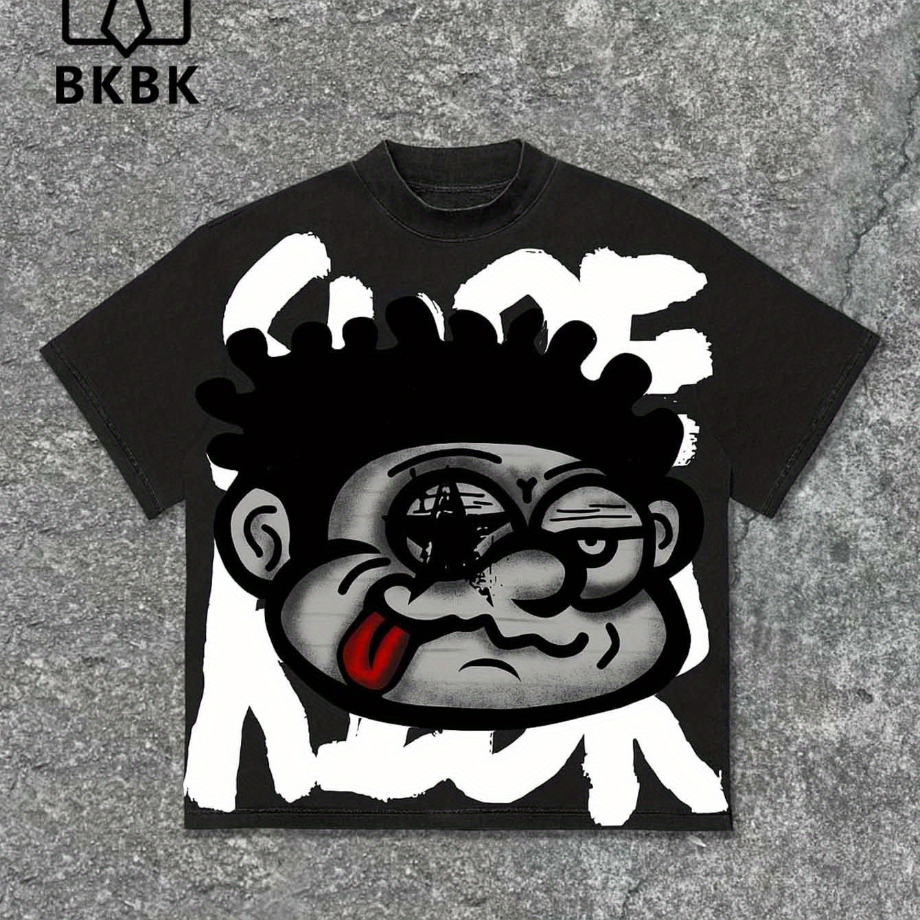 

Men's Y2k-inspired Cotton T-shirt - "love" Design, Regular Fit, Short Sleeve - Soft Knitted Fabric, 220gsm, Ideal For Casual Wear