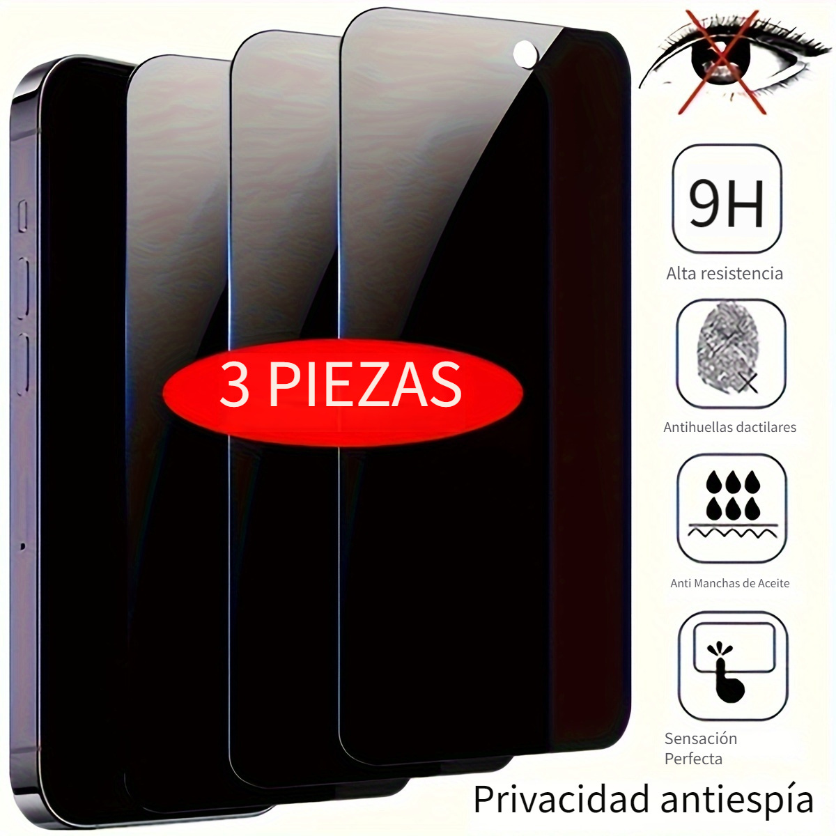 Comprar Para Apple Iphone 15 Pro Max Plus Protector de pantalla de vidrio  templado esmerilado mate para Iphone15 película protectora antihuellas  dactilares