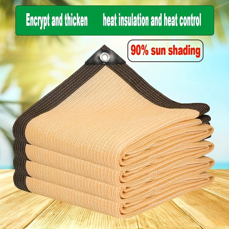 

1pc Large Sun Shade Net Cloth, 90% , Breathable Mesh Fabric For Balcony, Fence, Patio, Garden, Outdoor Carport, Swimming Pool, Poultry House, Heat Insulation