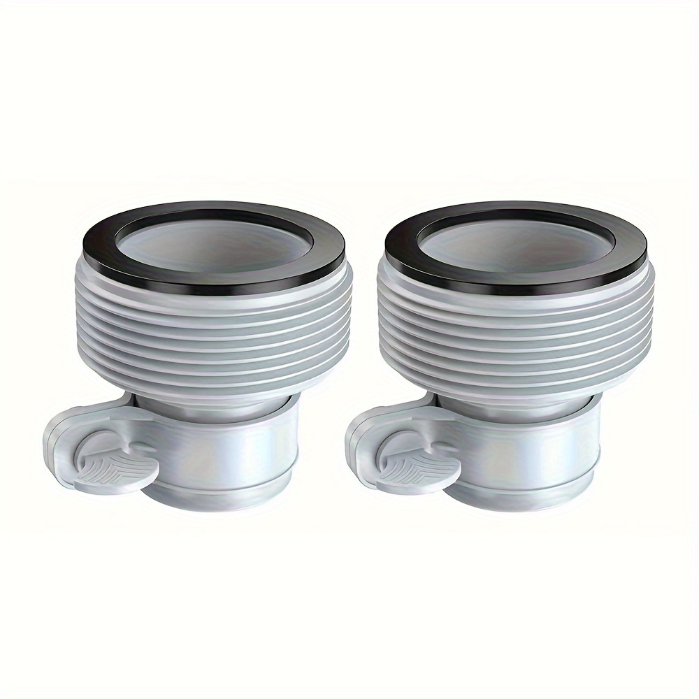 

2pcs/set 1.25" To 1.5" Type B Hose Adapters, Above Ground Pool Replacement, Pool Accessories For Above Ground Pool, Above Ground Pool Parts