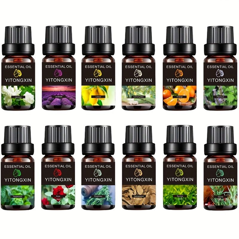 Pure Essential Oils, Gifts For All Ages, Easter Basket Stuffers , Strong And Lasting Fragrance Essential Oil, Balance Air Fresh，Body Massage Bath, Facial Skin Care, Multiple Uses